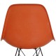 Set of 4 orange Charles Eames DSR Chairs (4)