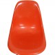 Set of 4 orange Charles Eames DSR Chairs (4)