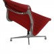 Charles Eames Ea-105 chair in red hopsack