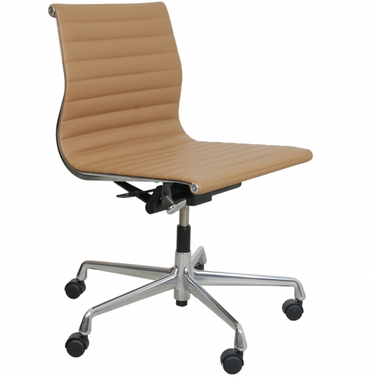 Charles Eames EA-115 office chair in beige leather