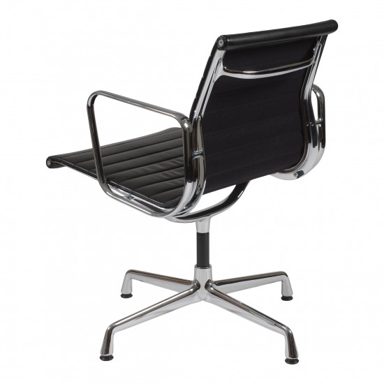 Charles Eames EA-108 chair with black leather