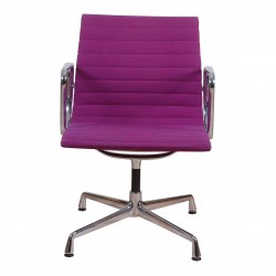 Charles Eames Ea-108 with purple hopsak fabric