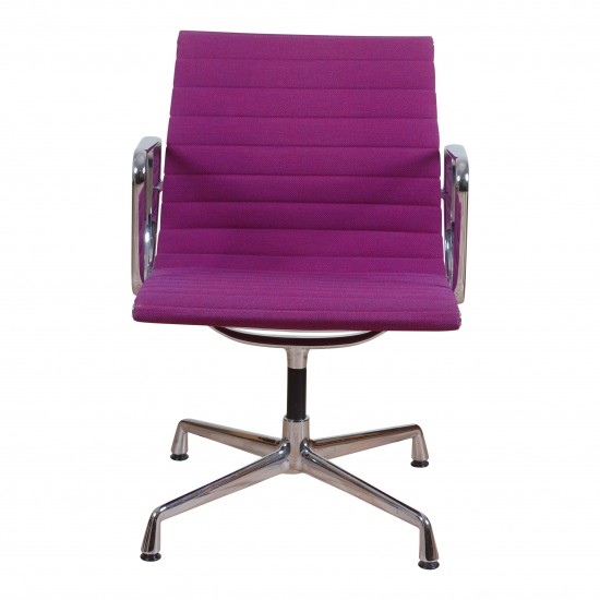 Charles Eames Ea-108 with purple hopsak fabric