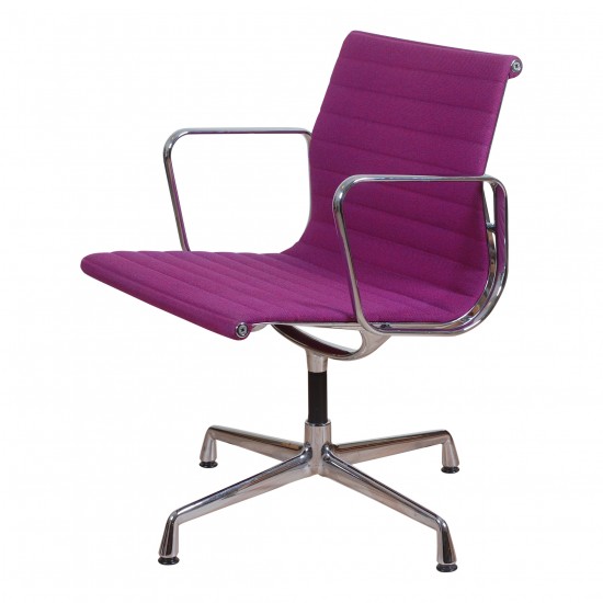 Charles Eames Ea-108 with purple hopsak fabric