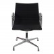 Charles Eames Ea 108 chair with black patinated hopsak fabric