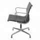 Charles Eames EA-108 chair with patinated black leather
