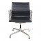 Charles Eames Ea-108 conference chair in black leather and chrome