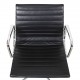 Charles Eames Ea-108 conference chair in black leather and chrome