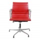 Charles Eames Ea-108 chair red leather with tilt and return rotation