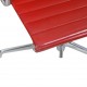 Charles Eames Ea-108 chair red leather with tilt and return rotation