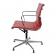 Charles Eames Ea-108 chair red leather with tilt and return rotation