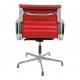 Charles Eames Ea-108 chair red leather with tilt and return rotation