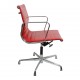 Charles Eames Ea-108 chair red leather with tilt and return rotation