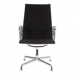 Charles Eames Ea-109 chair with black hopsak fabric