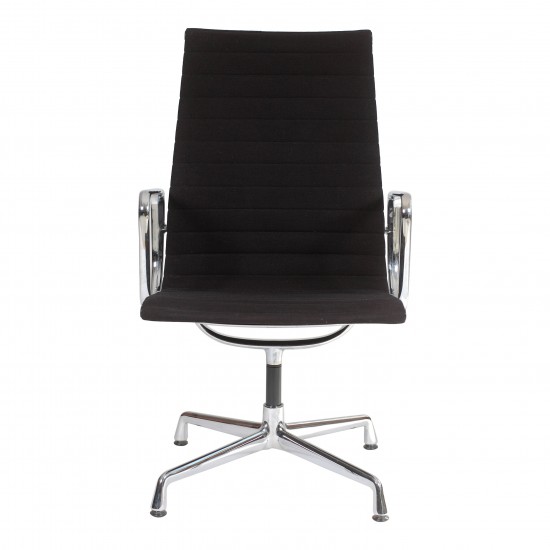 Charles Eames Ea-109 chair with black hopsak fabric