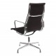 Charles Eames Ea-109 chair with black hopsak fabric