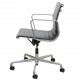 Charles Eames Ea-117 kontorstol i sort læder Aluminium