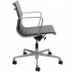 Charles Eames Ea-117 office chair in black leather Aluminium