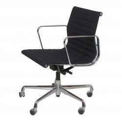 Charles Eames Ny kontorstol EA-117 i sort hopsak stof Charles Eames Ny kontorstol EA-117 i sort hopsak stof