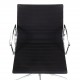 Charles Eames EA-117 office chair in black Hopsak fabric