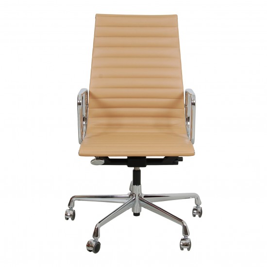 Charles Eames EA-119 office chair with caramel leather