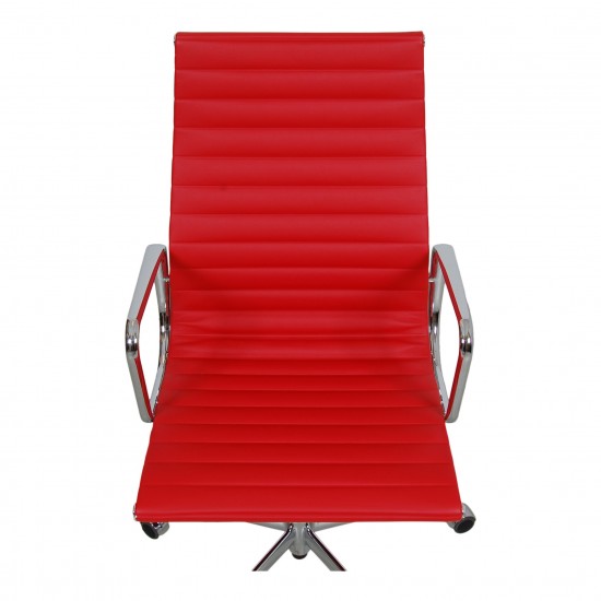 Charles Eames Office chair EA-119 in red leather