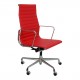 Charles Eames Office chair EA-119 in red leather