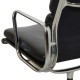 Charles Eames EA-208 chair in black leather