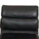 Charles Eames EA-208 chair in black leather