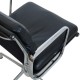 Charles Eames EA-208 stol i sort læder