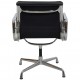 Charles Eames EA-208 chair in black leather