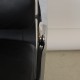 Charles Eames EA-208 chair in black leather, chrome 2000-2004