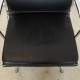 Charles Eames EA-208 chair in black leather, chrome 2000-2004