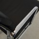 Charles Eames EA-208 chair in black leather, chrome 2000-2004
