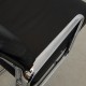 Charles Eames EA-208 chair in black leather, chrome 2000-2004