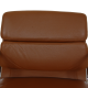 Charles Eames Ea-208 chair in brown leather