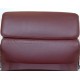 Charles Eames EA-208 sofpad chair in red/brown premium leather