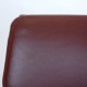 Charles Eames EA-208 sofpad chair in red/brown premium leather