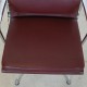 Charles Eames EA-208 sofpad chair in red/brown premium leather