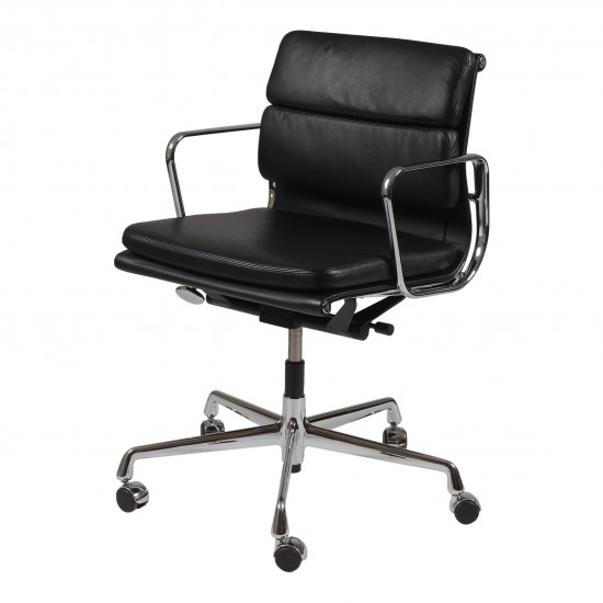 Charles Eames Office chair, EA-217 with black leather