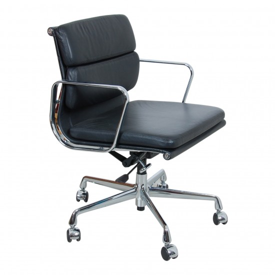 Charles Eames Office chair, EA-217 with black leather