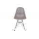 Set of 4 Charles Eames DSR grey dining chairs