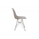 Set of 4 Charles Eames DSR grey dining chairs