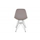 Set of 4 Charles Eames DSR grey dining chairs