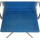 Charles Eames Ea-105 chair in blue fabric