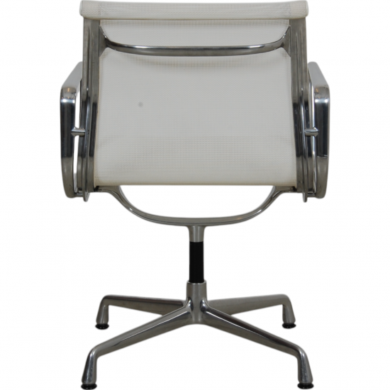 Charles Eames Chair Ea-108 in white mesh, Aluminium base