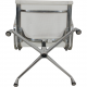 Charles Eames Chair Ea-108 in white mesh, Aluminium base