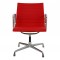 Charles Eames Ea-108 chair in red Hopsak fabric 