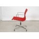 Charles Eames Ea-108 chair in red Hopsak fabric 