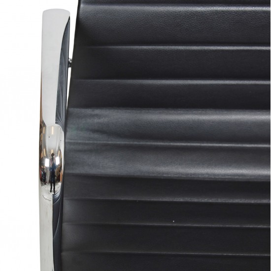 Charles Eames Ea-109 stol i sort læder 
